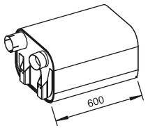 DINEX 51332 Середній глушник вихлопних газів
