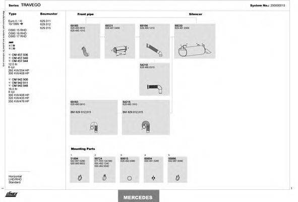 DINEX 250000013 Система випуску ОГ
