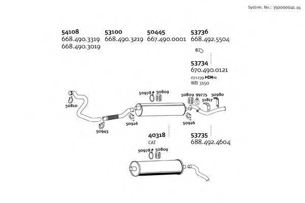 DINEX 35000004101 Система випуску ОГ
