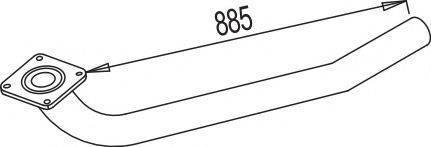 DINEX 80189 Труба вихлопного газу