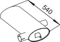 DINEX 50352 Середній/кінцевий глушник ОГ