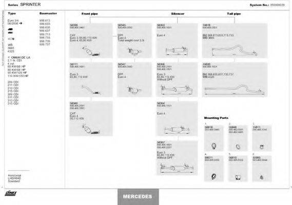 DINEX 350000035 Система випуску ОГ