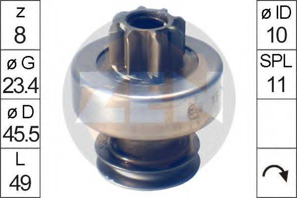 ERA 225712 Привід із механізмом вільного ходу, стартер