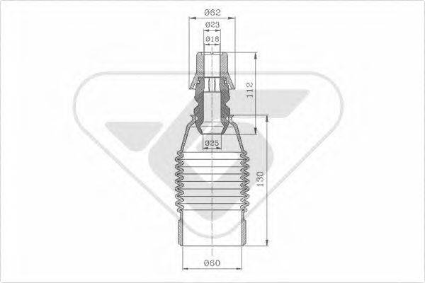 HUTCHINSON KP021 Пилозахисний комплект, амортизатор