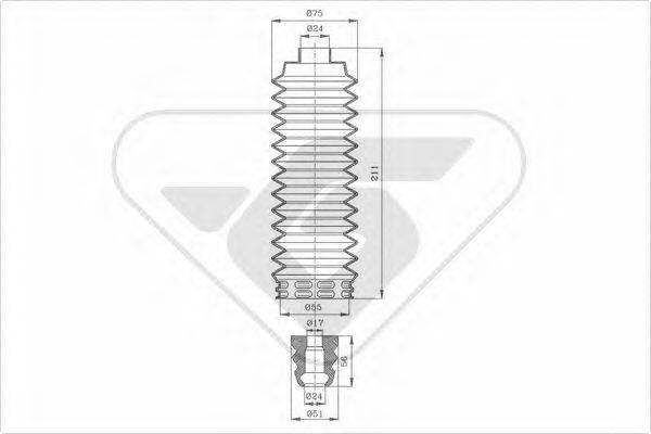 HUTCHINSON KP094 Пилозахисний комплект, амортизатор