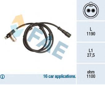 FAE 78167 Датчик, частота обертання колеса