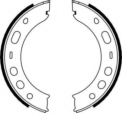 NECTO N1699 Комплект гальмівних колодок, стоянкова гальмівна система