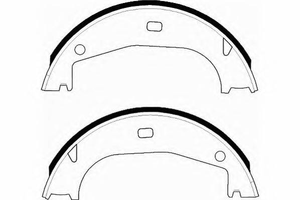 NECTO N1544 Комплект гальмівних колодок, стоянкова гальмівна система