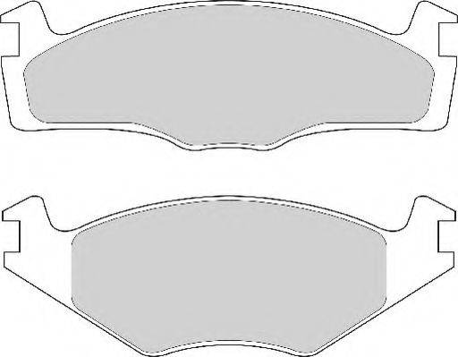 NECTO FD6681A Комплект гальмівних колодок, дискове гальмо