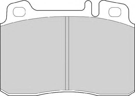 NECTO FD6618A Комплект гальмівних колодок, дискове гальмо