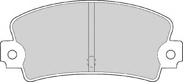 NECTO FD659A Комплект гальмівних колодок, дискове гальмо