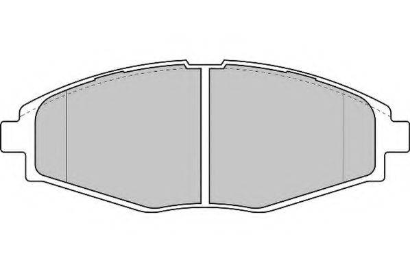NECTO FD6818A Комплект гальмівних колодок, дискове гальмо