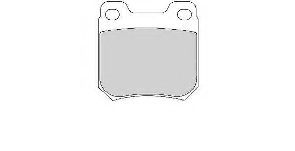 NECTO FD6715A Комплект гальмівних колодок, дискове гальмо