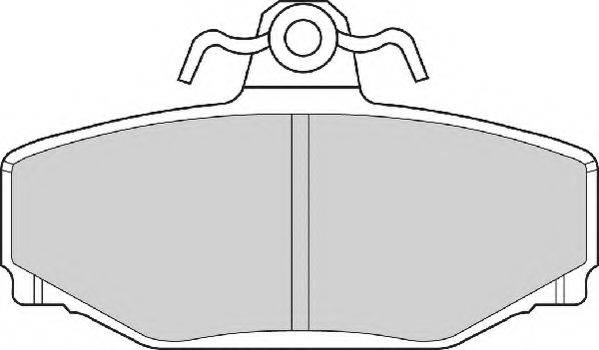 NECTO FD6716A Комплект гальмівних колодок, дискове гальмо