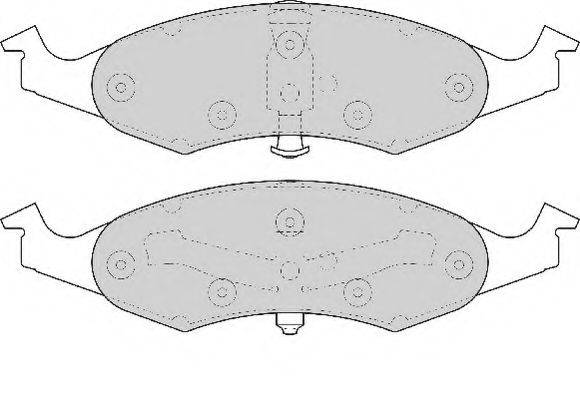NECTO FD6722A Комплект гальмівних колодок, дискове гальмо