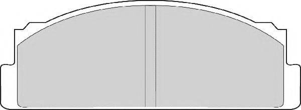 NECTO FD607A Комплект гальмівних колодок, дискове гальмо