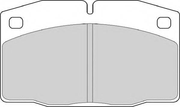 NECTO FD611A Комплект гальмівних колодок, дискове гальмо