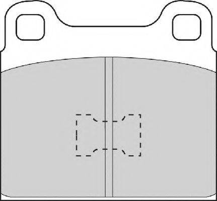 NECTO FD451A Комплект гальмівних колодок, дискове гальмо