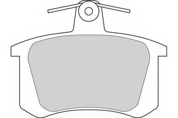 NECTO FD6244A Комплект гальмівних колодок, дискове гальмо