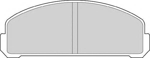 NECTO FD6234A Комплект гальмівних колодок, дискове гальмо