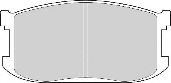 NECTO FD6194A Комплект гальмівних колодок, дискове гальмо