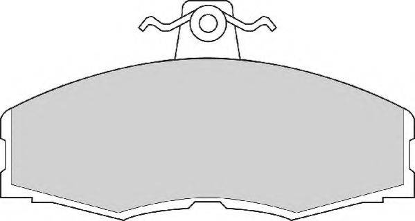 NECTO FD213A Комплект гальмівних колодок, дискове гальмо