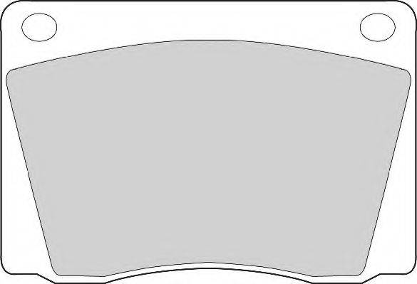 NECTO FD244A Комплект гальмівних колодок, дискове гальмо