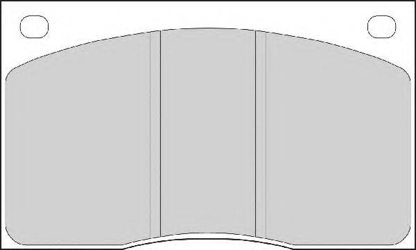 NECTO FD210A Комплект гальмівних колодок, дискове гальмо