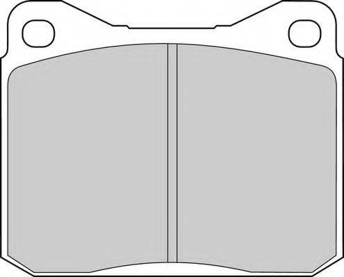 NECTO FD4141V Комплект гальмівних колодок, дискове гальмо