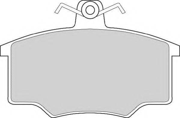 NECTO FD267A Комплект гальмівних колодок, дискове гальмо