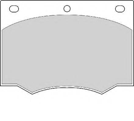 NECTO FD287A Комплект гальмівних колодок, дискове гальмо