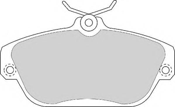 NECTO FD6478A Комплект гальмівних колодок, дискове гальмо