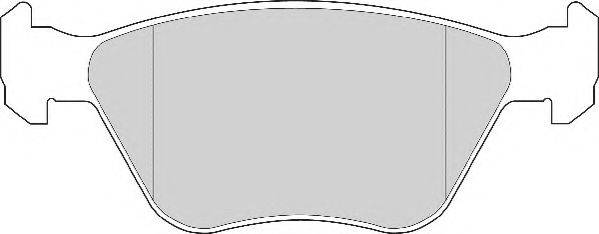 NECTO FD6511A Комплект гальмівних колодок, дискове гальмо