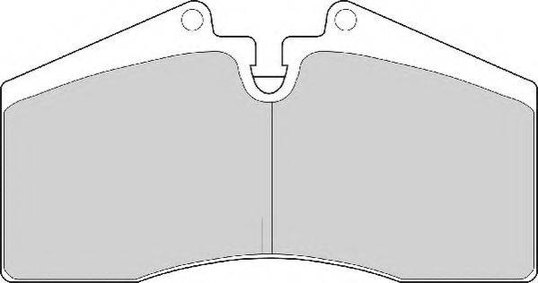 NECTO FD6531A Комплект гальмівних колодок, дискове гальмо