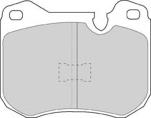 NECTO FD6333A Комплект гальмівних колодок, дискове гальмо
