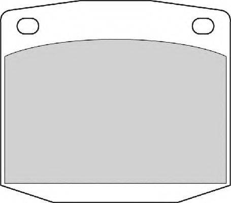NECTO FD6334A Комплект гальмівних колодок, дискове гальмо