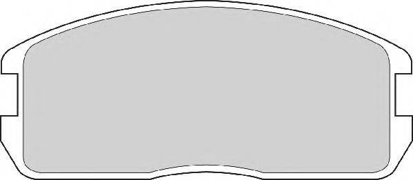 NECTO FD6337A Комплект гальмівних колодок, дискове гальмо