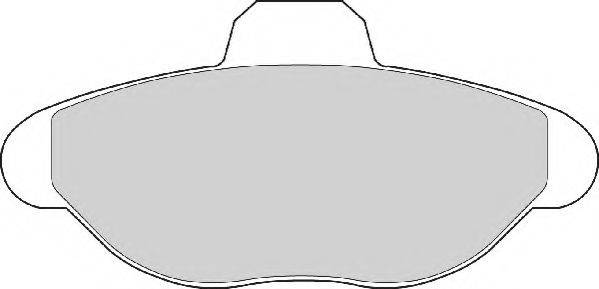 NECTO FD6389A Комплект гальмівних колодок, дискове гальмо