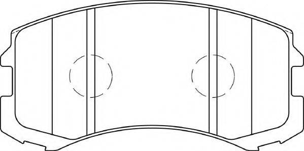 NECTO FD7366A Комплект гальмівних колодок, дискове гальмо