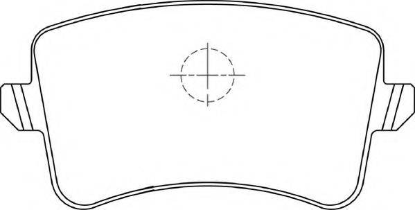 NECTO FD7339A Комплект гальмівних колодок, дискове гальмо