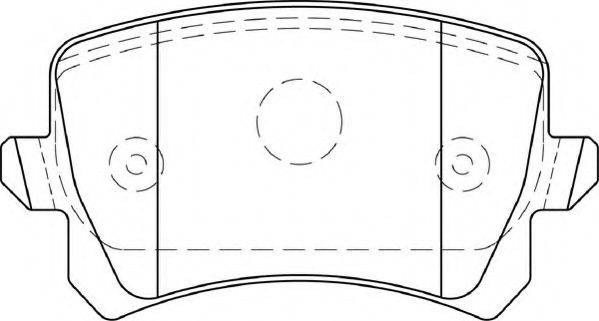 NECTO FD7350A Комплект гальмівних колодок, дискове гальмо