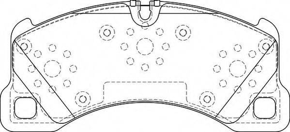 NECTO FD7351A Комплект гальмівних колодок, дискове гальмо