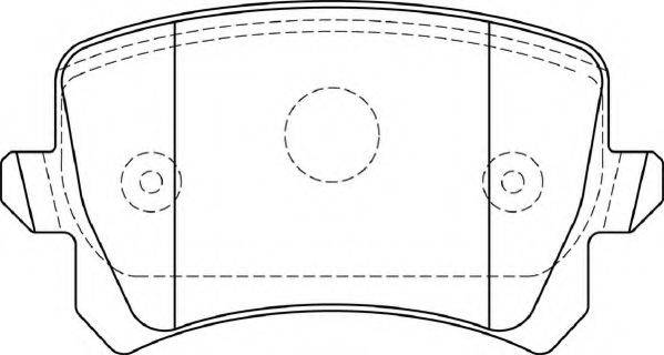 NECTO FD7403A Комплект гальмівних колодок, дискове гальмо