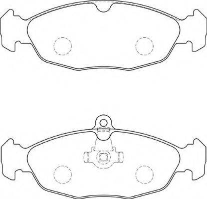 NECTO FD7253A Комплект гальмівних колодок, дискове гальмо