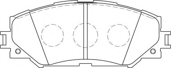 NECTO FD7243A Комплект гальмівних колодок, дискове гальмо