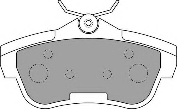 NECTO FD7313V Комплект гальмівних колодок, дискове гальмо