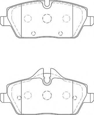 NECTO FD7314A Комплект гальмівних колодок, дискове гальмо