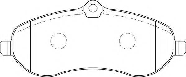NECTO FD7316V Комплект гальмівних колодок, дискове гальмо