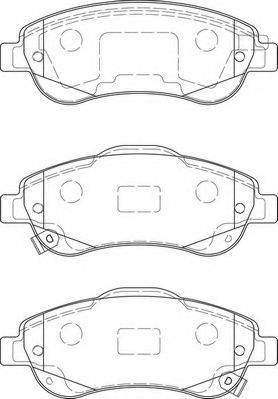 NECTO FD7431A Комплект гальмівних колодок, дискове гальмо