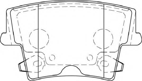 NECTO FD7287A Комплект гальмівних колодок, дискове гальмо